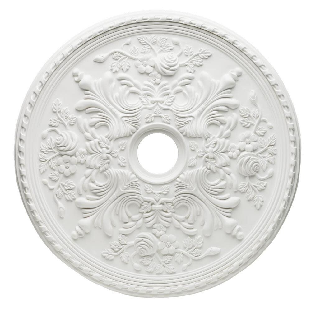 Westinghouse 7775400 28 Ceiling Medallion From The Cape May Collection White