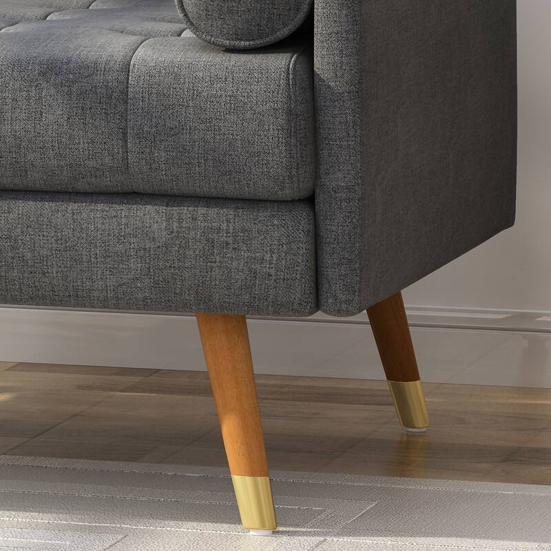 Merax Fabric Mid-Century Modern Club Chair