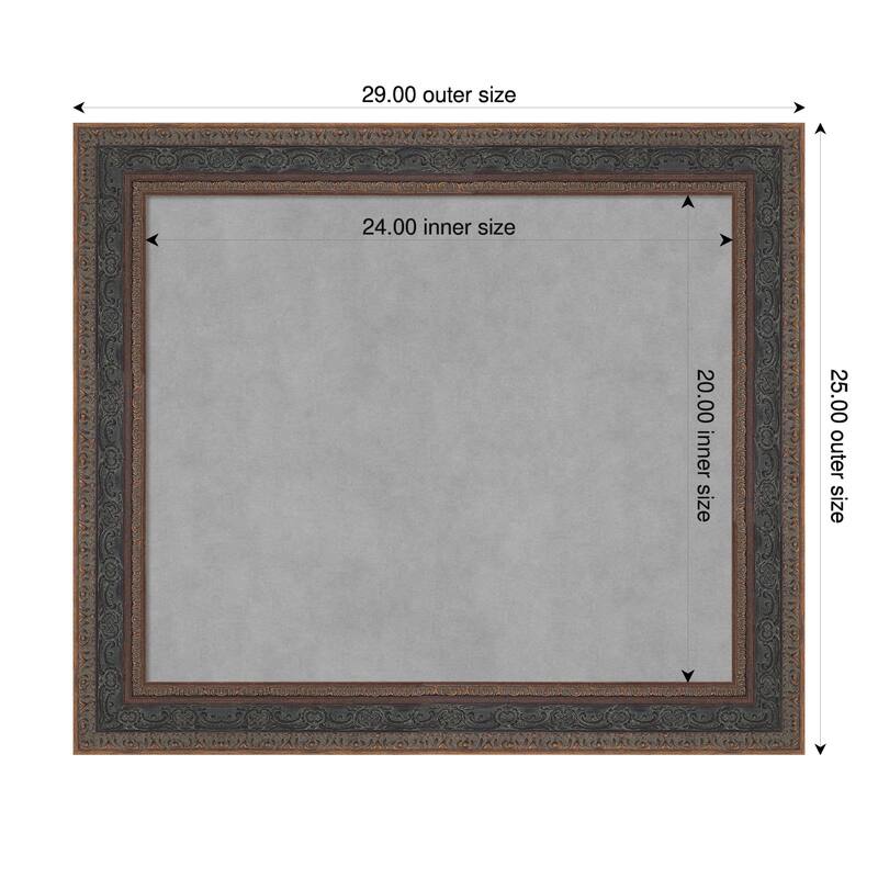 Amanti Art Attic Aged Black Framed - 29 x 25 in - Attic Aged Bronze