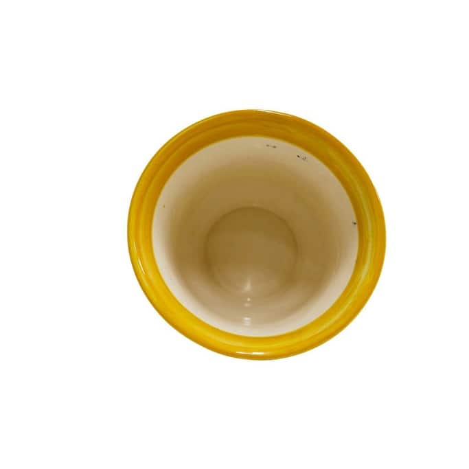 Home&Manor Ceramic Planter Yellow