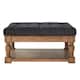 Lennon Baluster Storage Tufted Ottoman Table by iNSPIRE Q Artisan