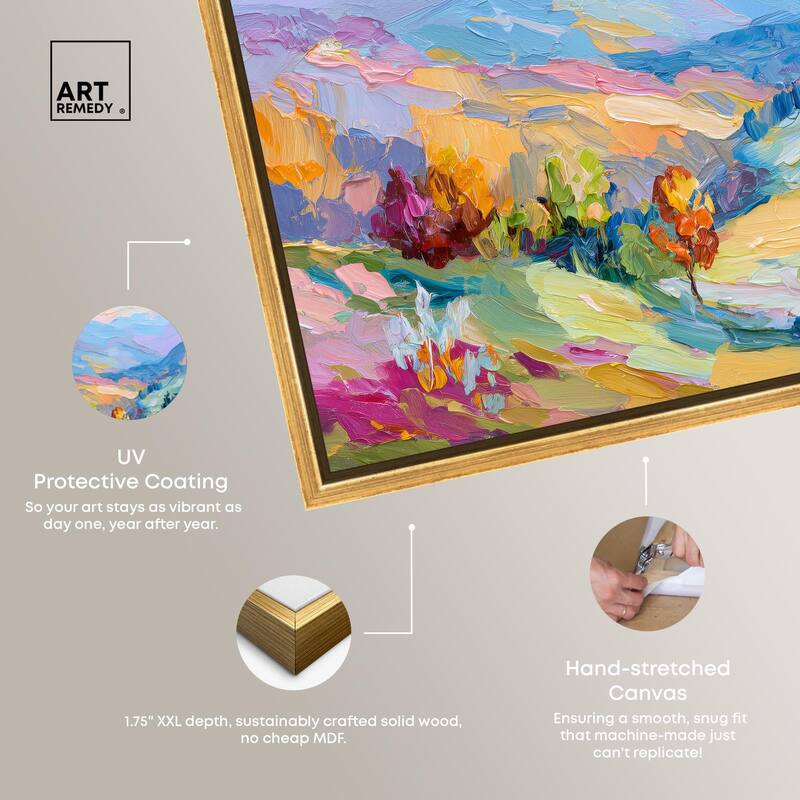 Colorful Valley I Canvas by Art Remedy