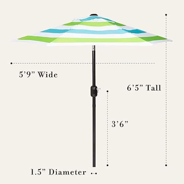 green line patio umbrellas AreShark 6.5' x 10' Rectangular Umbrella with Solar Lights, Solar Powered Lighted Market Umbrella w/Tilt and Crank, Outdoor Table Umbrella for Garden, Deck, Backyard, Pool, Apple : Patio and teakwood accents for lasting performance and refined design. Sunnyglade 9' Solar LED Lighted