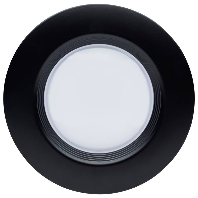 9 Watt LED Downlight Retrofit 5-6 Inch CCT Selectable 120 Volts Black Finish
