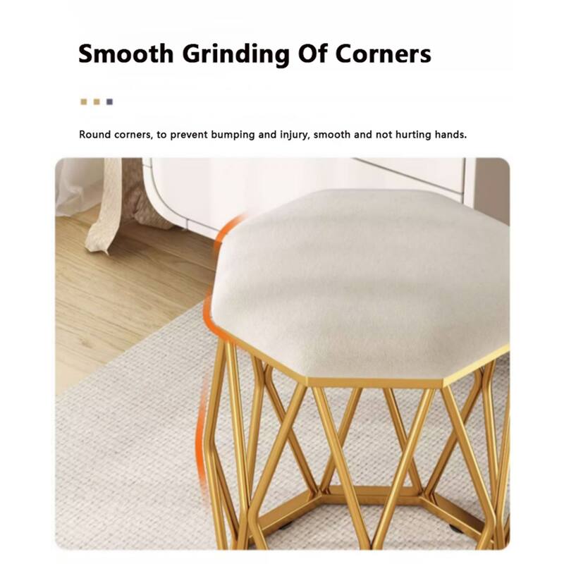 Modern Luxury Round Stool Office Chair and High-Density Foam