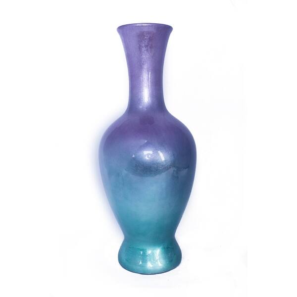 Shop 20 Ombre Lacquered Ceramic Vase Purple And Aqua Free