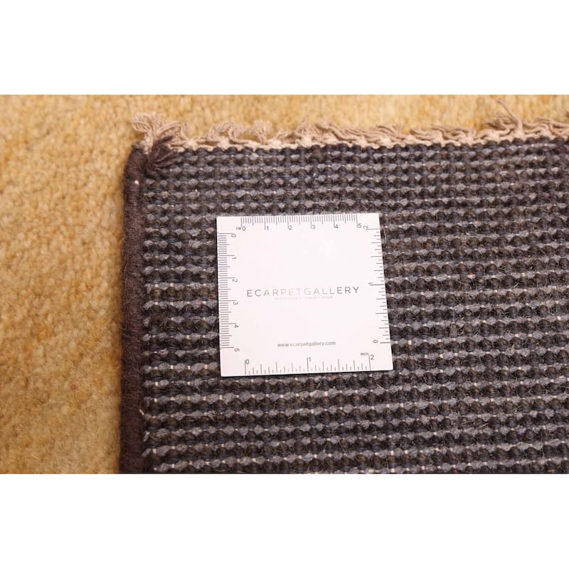 ECARPETGALLERY Hand-knotted Peshawar Ziegler Dark Brown Wool Rug - 4'11 x 6'10