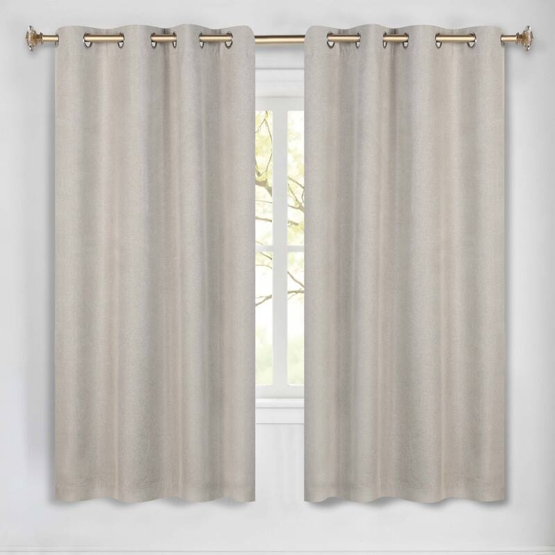 Superior Neal 100% Blackout Grommet Curtains, Set of 2 Panels