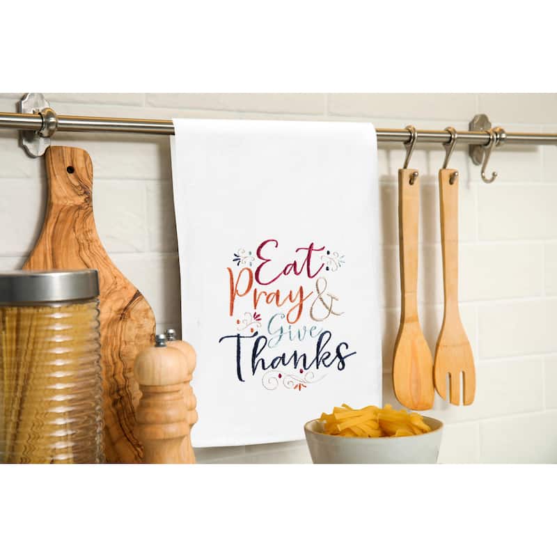 Eat Pray & Give Thanks Towel