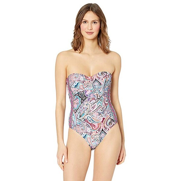 la blanca strapless one piece