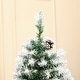 preview thumbnail 3 of 8, 6ft Unlit Snow Dusted Full Fir Artificial Christmas Tree with Realistic Branches - 40.50"W * 40.50"D * 70.80"H