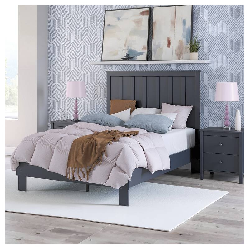 Signature Design by Ashley Simmenfort Dark Blue Platform Bed - Full