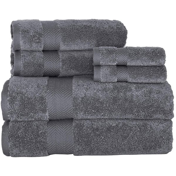 Towels Beyond Becci Collection Turkish Cotton Bathroom Towel Set - Luxury and Soft Bath Towel (Set of 6) - Grey