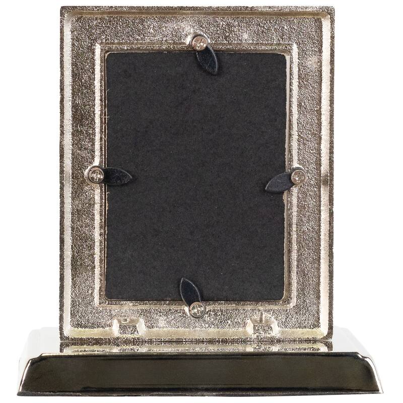 Photo Frame Christmas Stocking Holder - 5.25" - Silver and Green