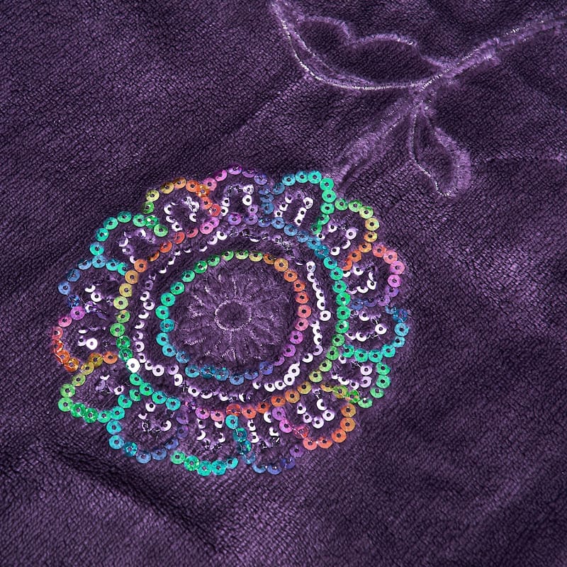 Embroidered Sequin Throw