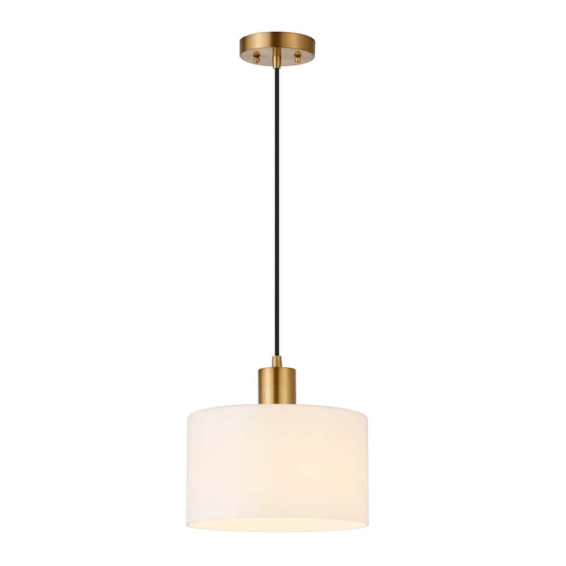 Henri Hand-Blown Metal/Glass Pendant