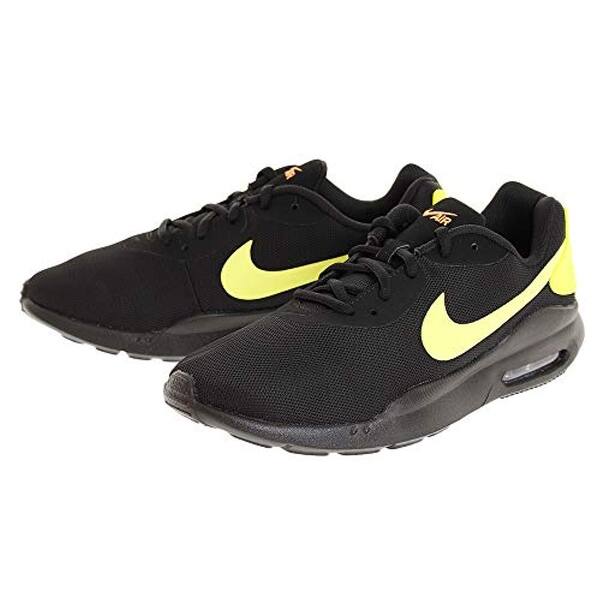 Shop Nike Men S Air Max Oketo Running Shoe Black Volt Total Orange