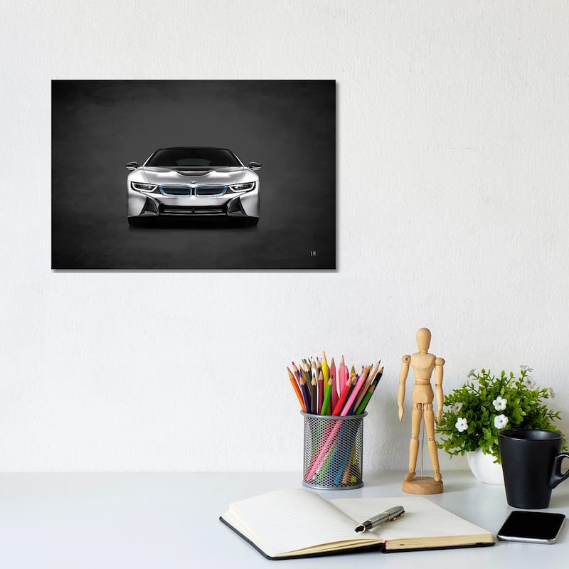 iCanvas "BMW i8" by Mark Rogan Canvas Print - 8x12x0.75