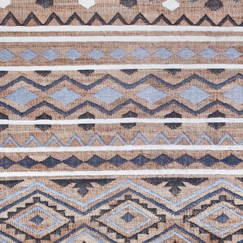 HomeRoots Geometric Bohemian Rectangle Area Rug - 6' X 9'