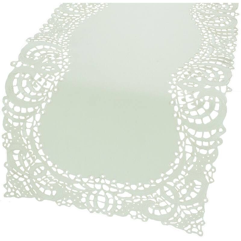Dainty Lace-15X54-Table Runner-Ivory - 15 x 72"