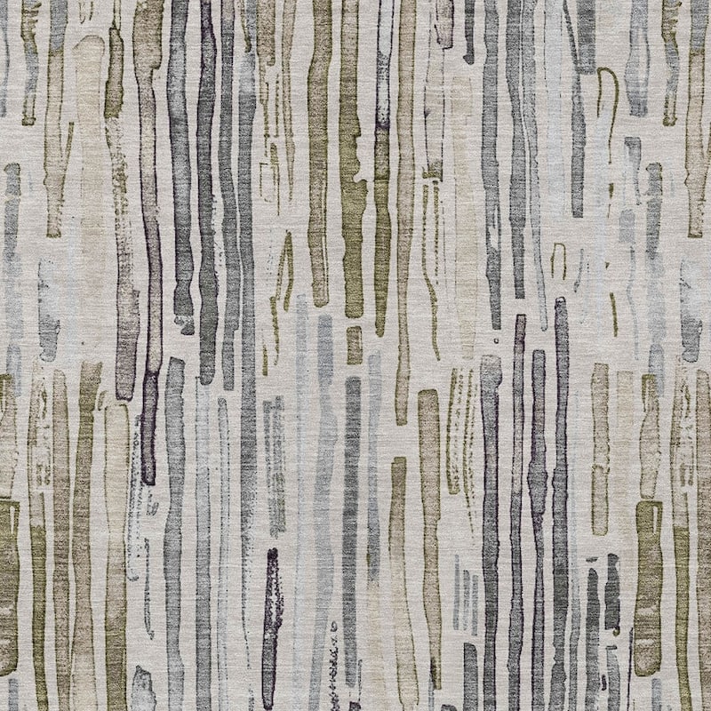 HomeRoots Striped Modern Rectangle Outdoor Rug
