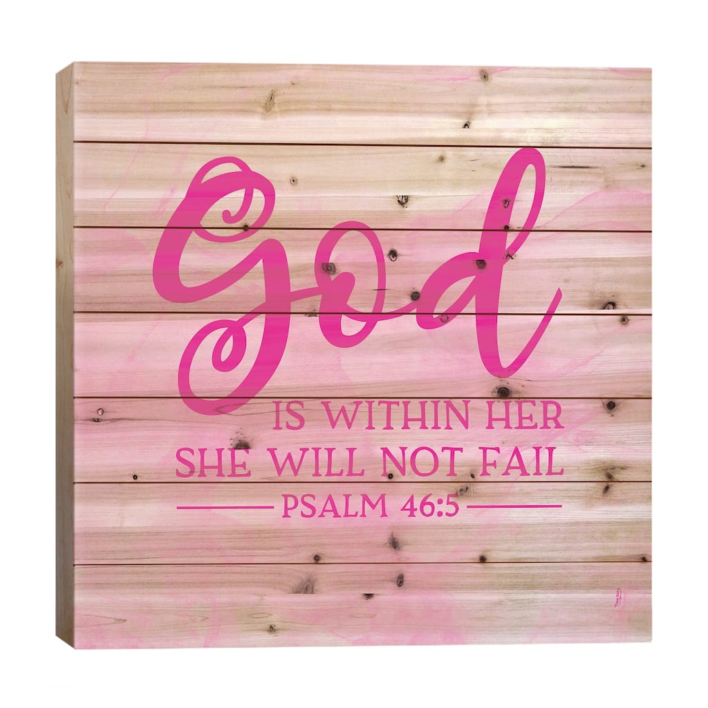 Girl Inspired- God Within Print On Wood by Tara Reed - Multi-Color