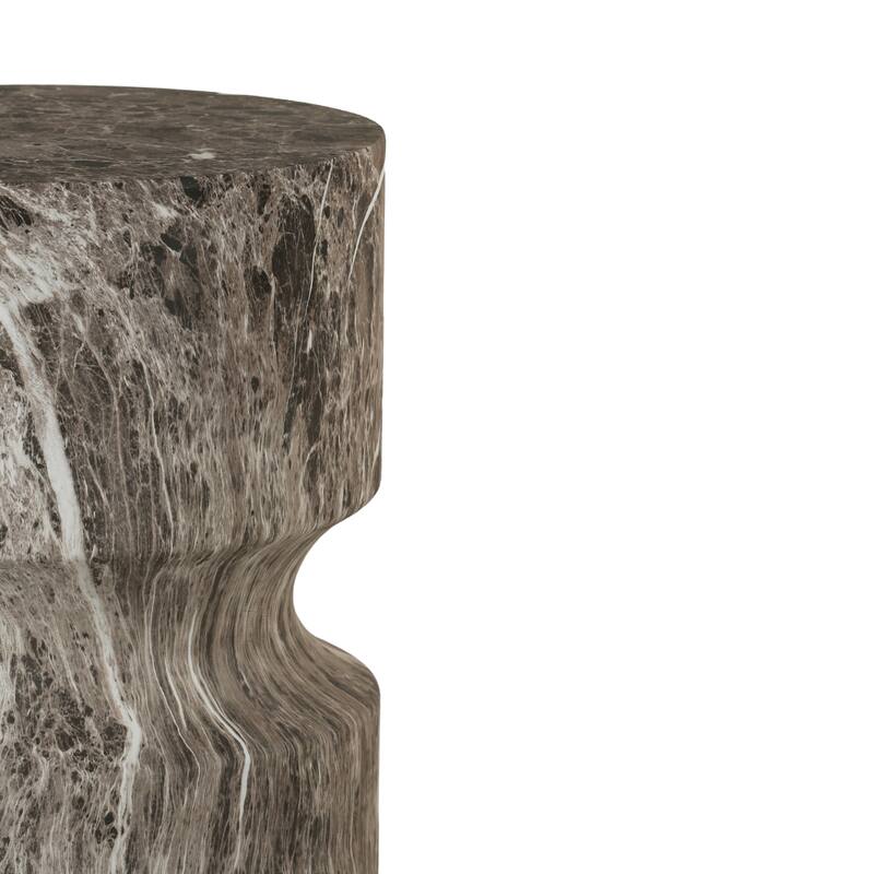 Cement Outdoor End Tables for Patio - marble
