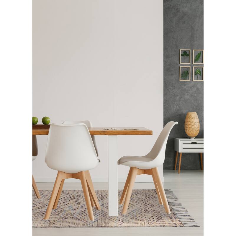 ECARPETGALLERY Braid weave Sienna Light Khaki Wool Rug - 5'0 x 7'11