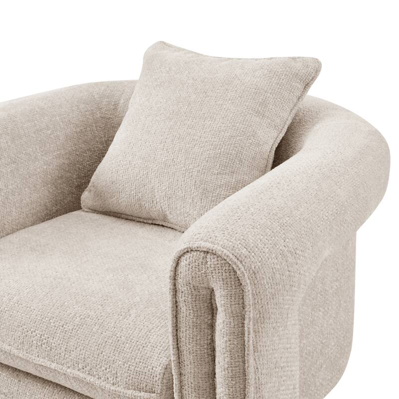 NPD Furniture Heidi Chenille Accent Arm Chair