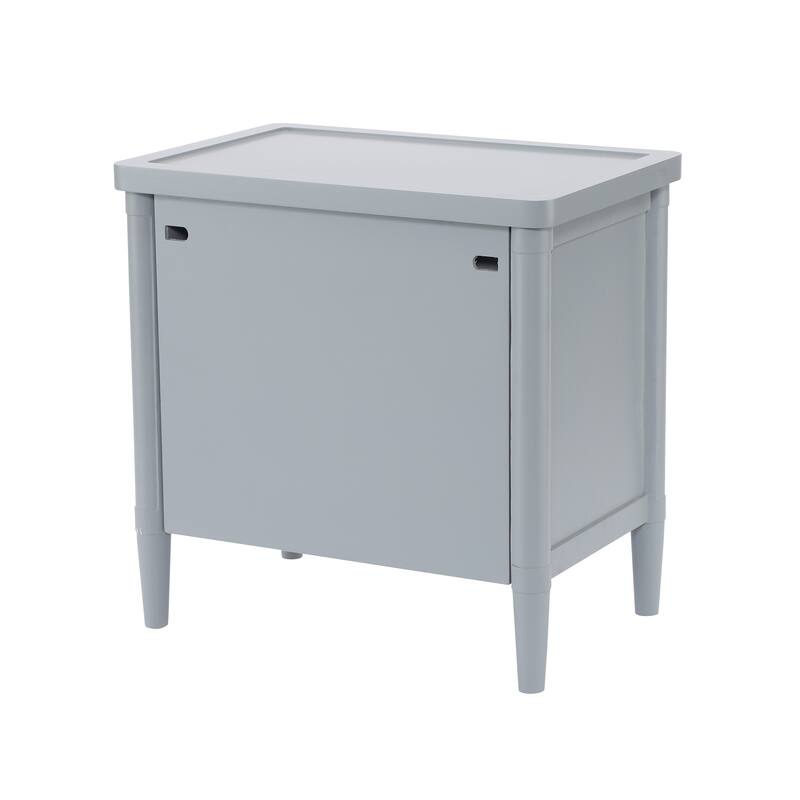 Christopher Knight Home - Modern Minimalist 23.62" Nightstand with Roller Glide Drawers & Solid Wood Legs, Versatile Home Use