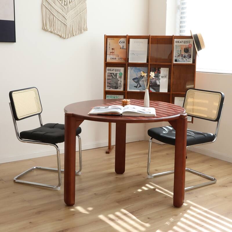 Dining Chairs Set of 2 with Chrome Legs