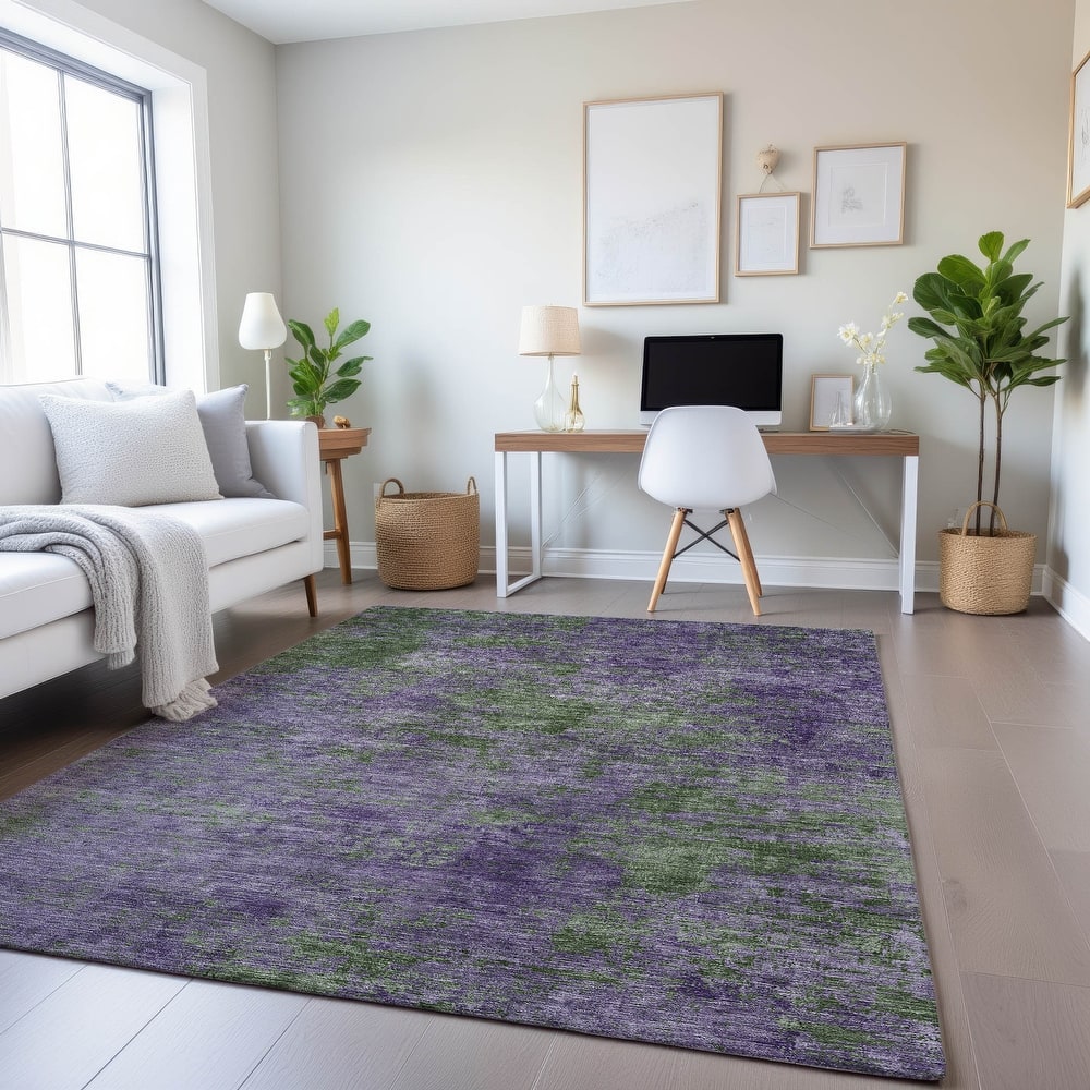 Premium Washable Super Soft Solid Ombre Mayfield Rug