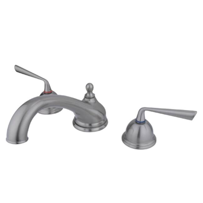 Kingston Brass Vintage Widespread Deck Mounted Roman Tub Filler with