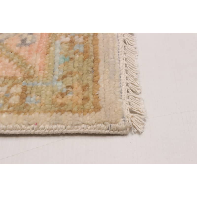 ECARPETGALLERY Hand-knotted Modern Oushak Ivory Wool Rug - 9' 2" x 12' 5"