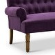 preview thumbnail 11 of 70, Moser Bay Arete Upholstered Tufted Settee Chesterfield Style Loveseat, Velvet or Linen