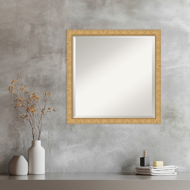 Lila Beveled Wood Framed Wall Mirror