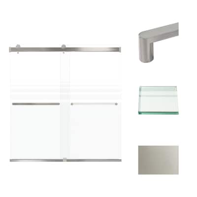 Transolid BRP606208F-R 62" High x 60" Wide Bypass Frameless Shower
