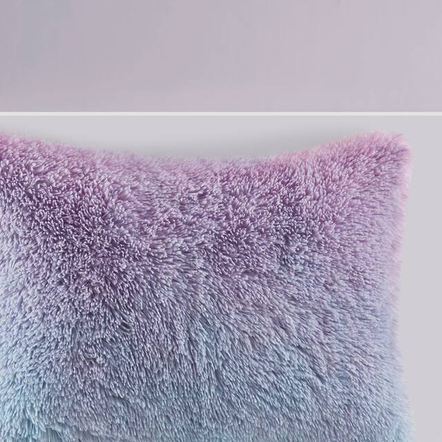 Mi Zone Talia Ombre Shaggy Faux Fur Comforter Set