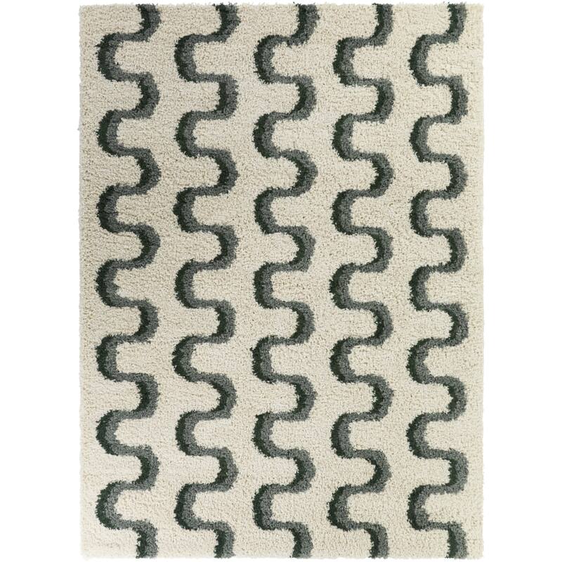 Boreas Squiggle Stripe Area Rug