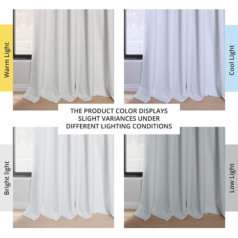 Exclusive Fabrics Solid Performance Linen French Pleated Thermal Blackout Curtains for Bedroom & Living Room Curtains (1 Panel)