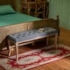 preview thumbnail 5 of 21, CO-Z Long French Vintage Upholstered Bench with Carved Wood Frame