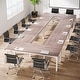 preview thumbnail 25 of 65, 6.5FT Conference Meeting Seminar Business Table Set for 8-12 Person (Set of 2)