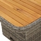 preview thumbnail 15 of 75, vidaXL Patio Dining Set with Cushions Outdoor Seating Gray Poly Rattan
