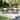 5-Piece Outdoor Rustic Patio Acacia Wood Bar Set with Slatted Table and 4 Chairs with Cushions