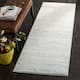 SAFAVIEH Adirondack Vera Modern Ombre Distressed Stripe Area Rug - 2'6" x 20' Runner - Slate/Cream