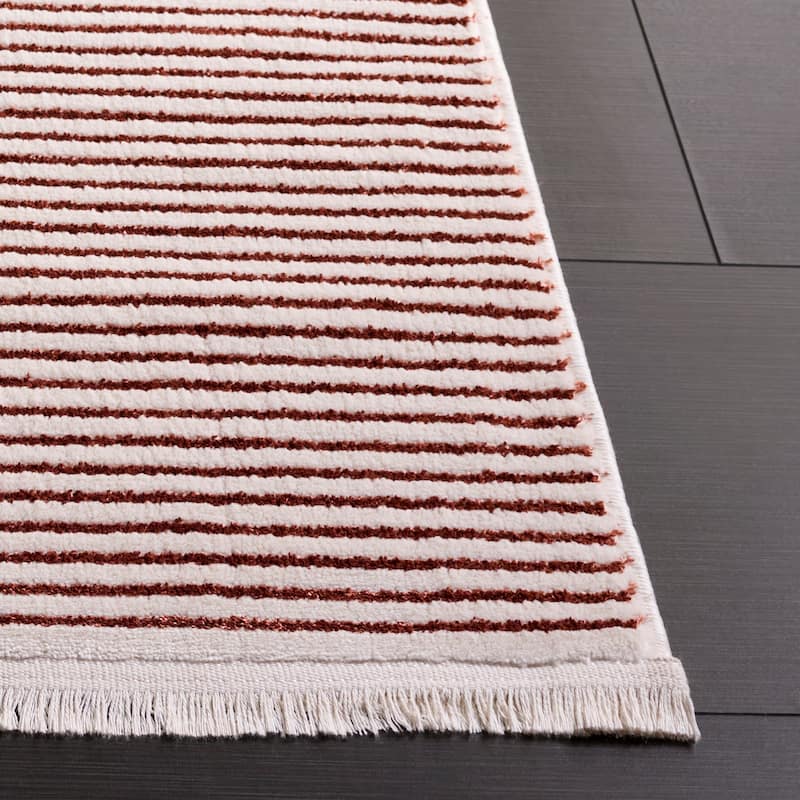 SAFAVIEH Whisper Dismo Modern Stripe Rug