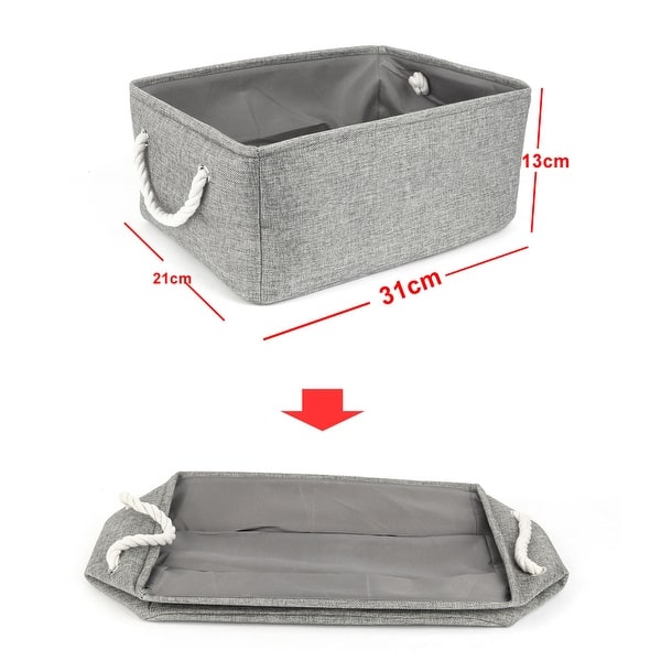 dimension image slide 7 of 19, Canvas Toy Bins for Laundry Clothes Storage Home Organizer