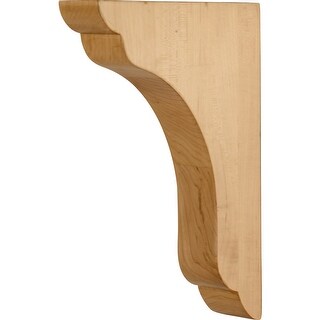 Hardware Resources Corbel with Decorative Styling, 10"H x 1-3/4"W x