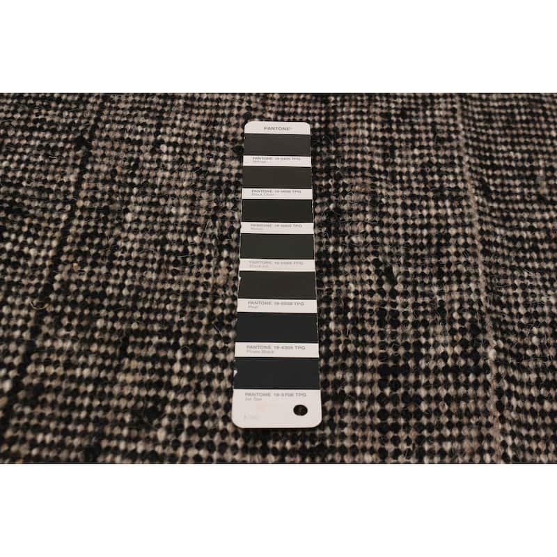 ECARPETGALLERY Hand-knotted Tangier Black, Taupe Wool Rug - 9'3 x 12'1