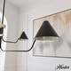 preview thumbnail 2 of 11, Hunter Grove Isle 4-Light Linear Chandelier - Dining Room, Kitchen Island - Mid-Century Modern, Minimalist